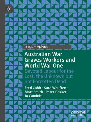 cover image of Australian War Graves Workers and World War One
